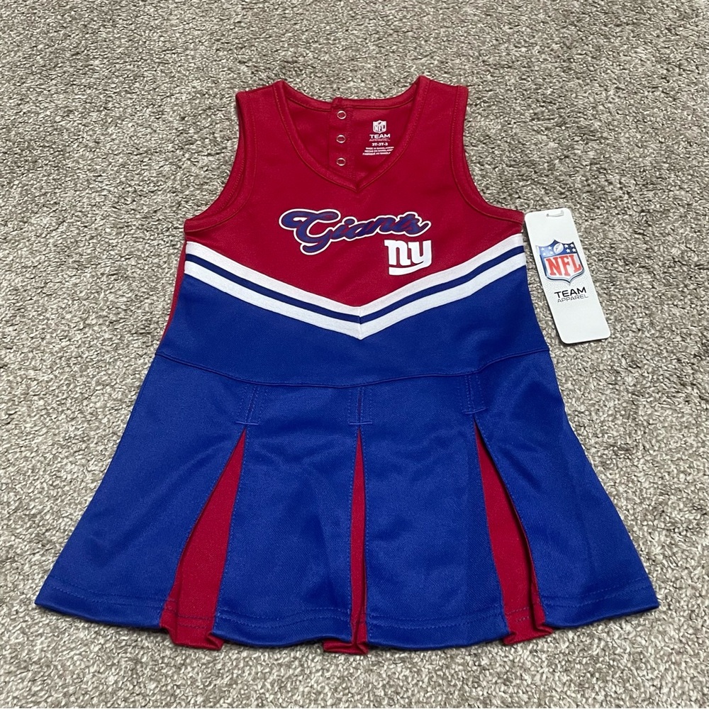 NWT Girl’s NFL New York Giants Cheerleading Dress Size 12m